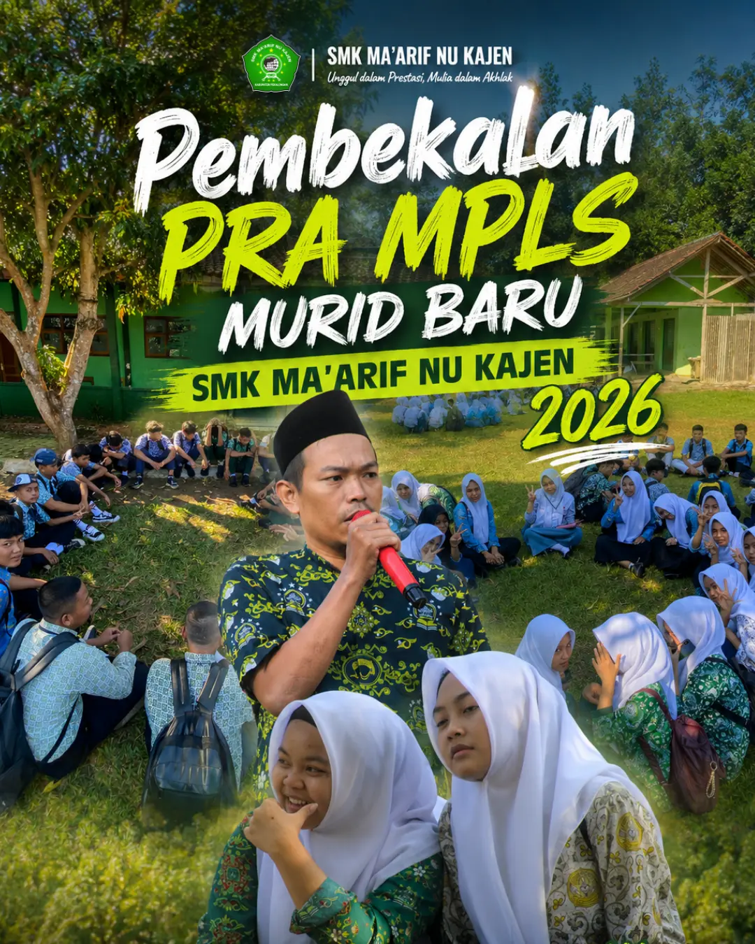Ratusan Murid Baru Ikuti Pembekalan Pra-MPLS SMK Ma'arif NU Kajen Tahun Pelajaran 2026/2027